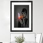 Audrey by Octavian Mihai Mielu on GIANT ART - orange digital drawing