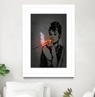 Audrey by Octavian Mihai Mielu on GIANT ART - orange digital drawing