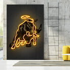 Bull by Octavian Mihai Mielu on GIANT ART - yellow digital drawing