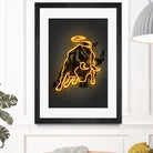 Bull by Octavian Mihai Mielu on GIANT ART - yellow digital drawing