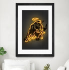 Bull by Octavian Mihai Mielu on GIANT ART - yellow digital drawing