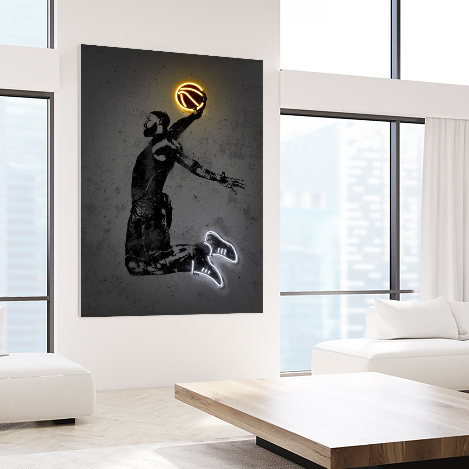 LeBron by Octavian Mihai Mielu on GIANT ART - yellow digital drawing