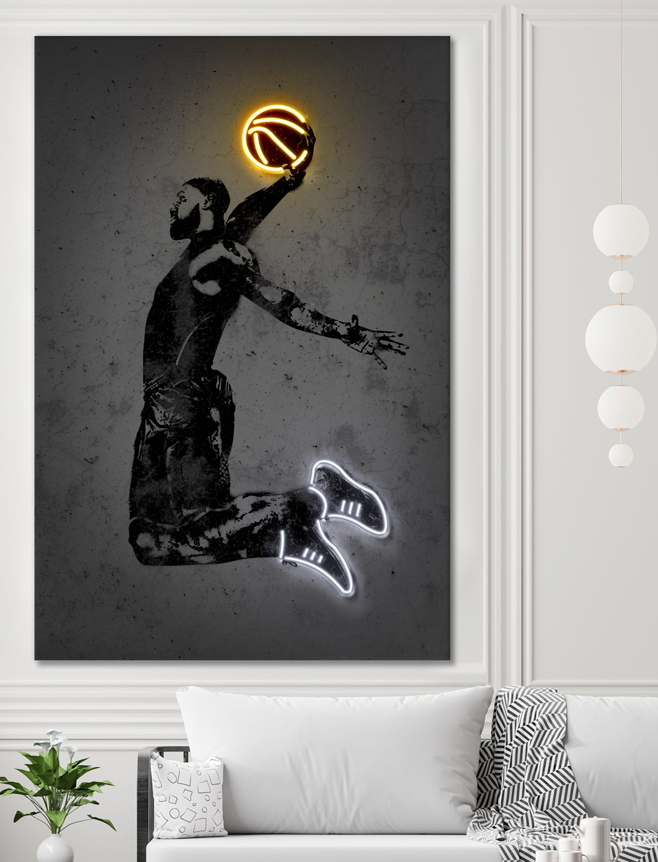 LeBron by Octavian Mihai Mielu on GIANT ART - yellow digital drawing