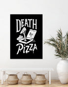 Death by Pizza by Tatak Waskitho on GIANT ART - black typography