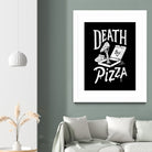 Death by Pizza by Tatak Waskitho on GIANT ART - black typography