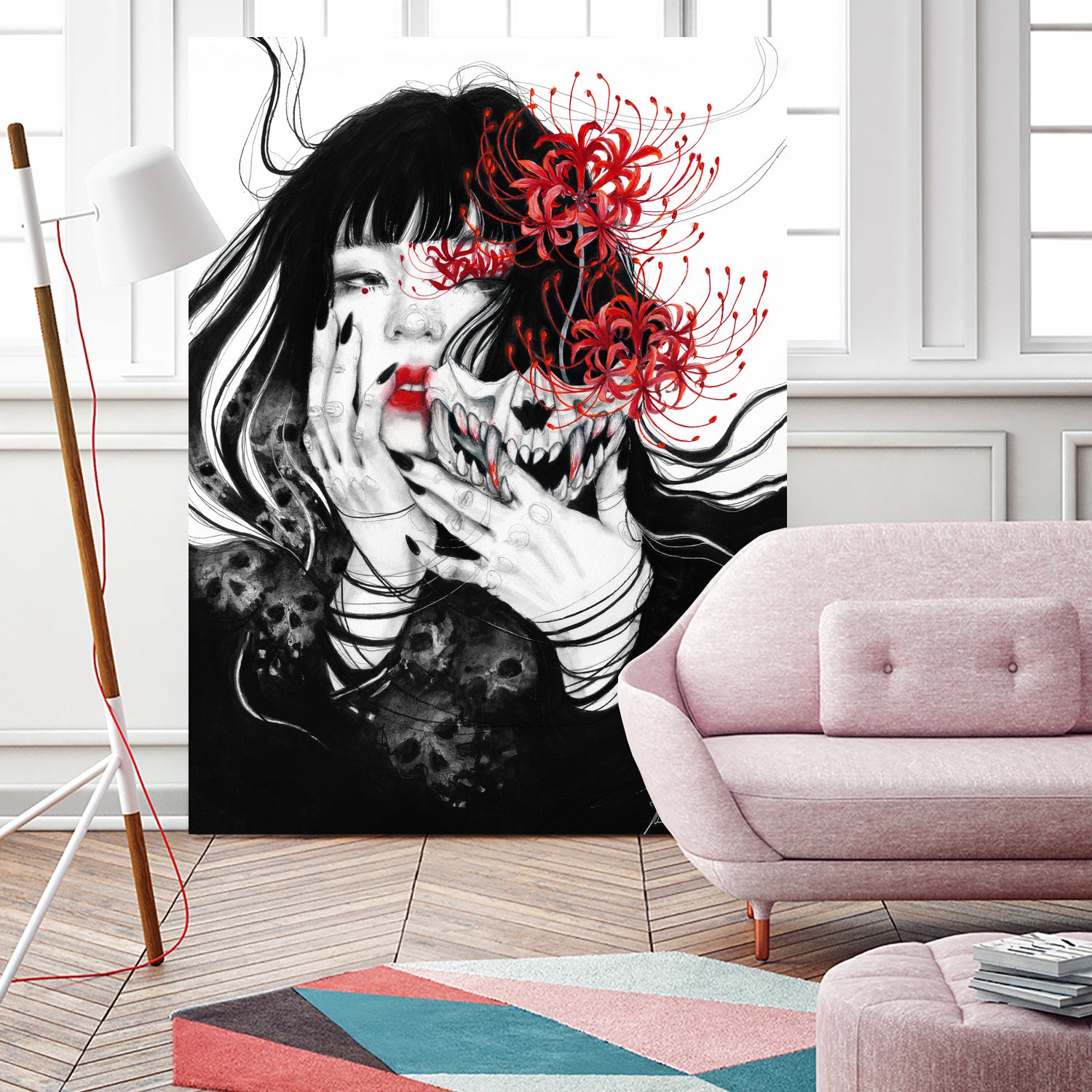 Hell Girl by Doriana Popa on GIANT ART - black mixed media