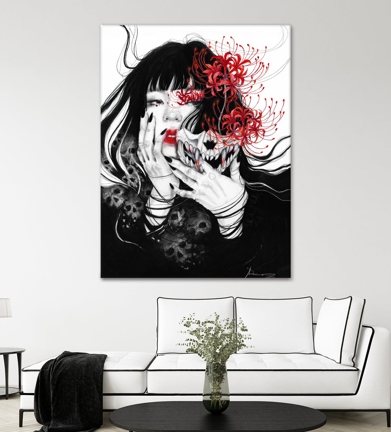 Hell Girl by Doriana Popa on GIANT ART - black mixed media