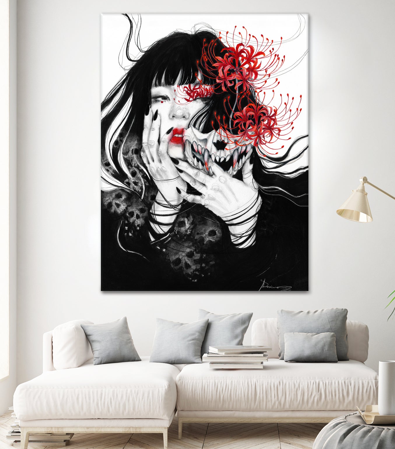 Hell Girl by Doriana Popa on GIANT ART - black mixed media