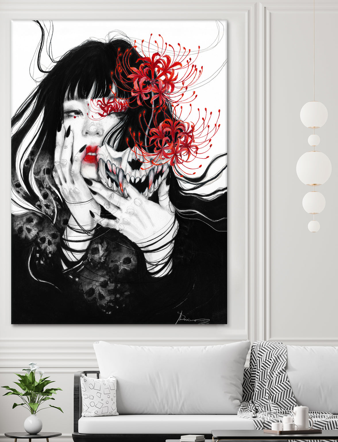 Hell Girl by Doriana Popa on GIANT ART - black mixed media