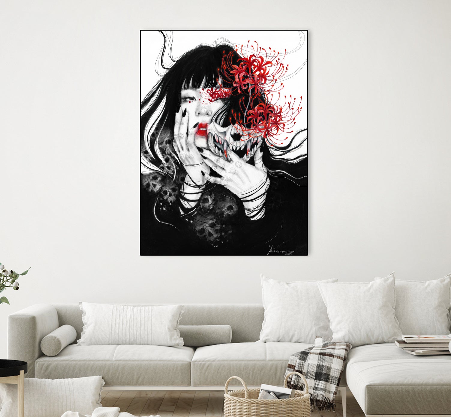 Hell Girl by Doriana Popa on GIANT ART - black mixed media