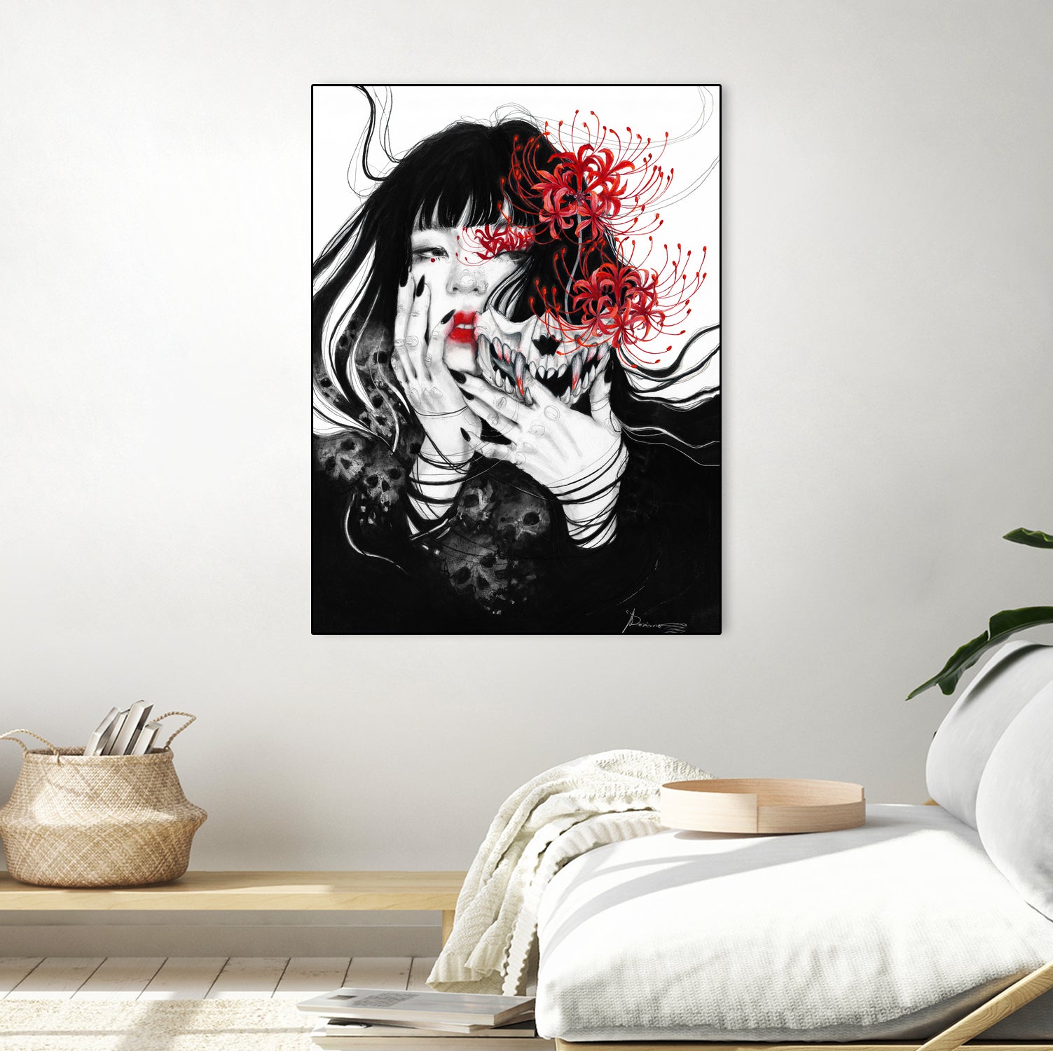 Hell Girl by Doriana Popa on GIANT ART - black mixed media