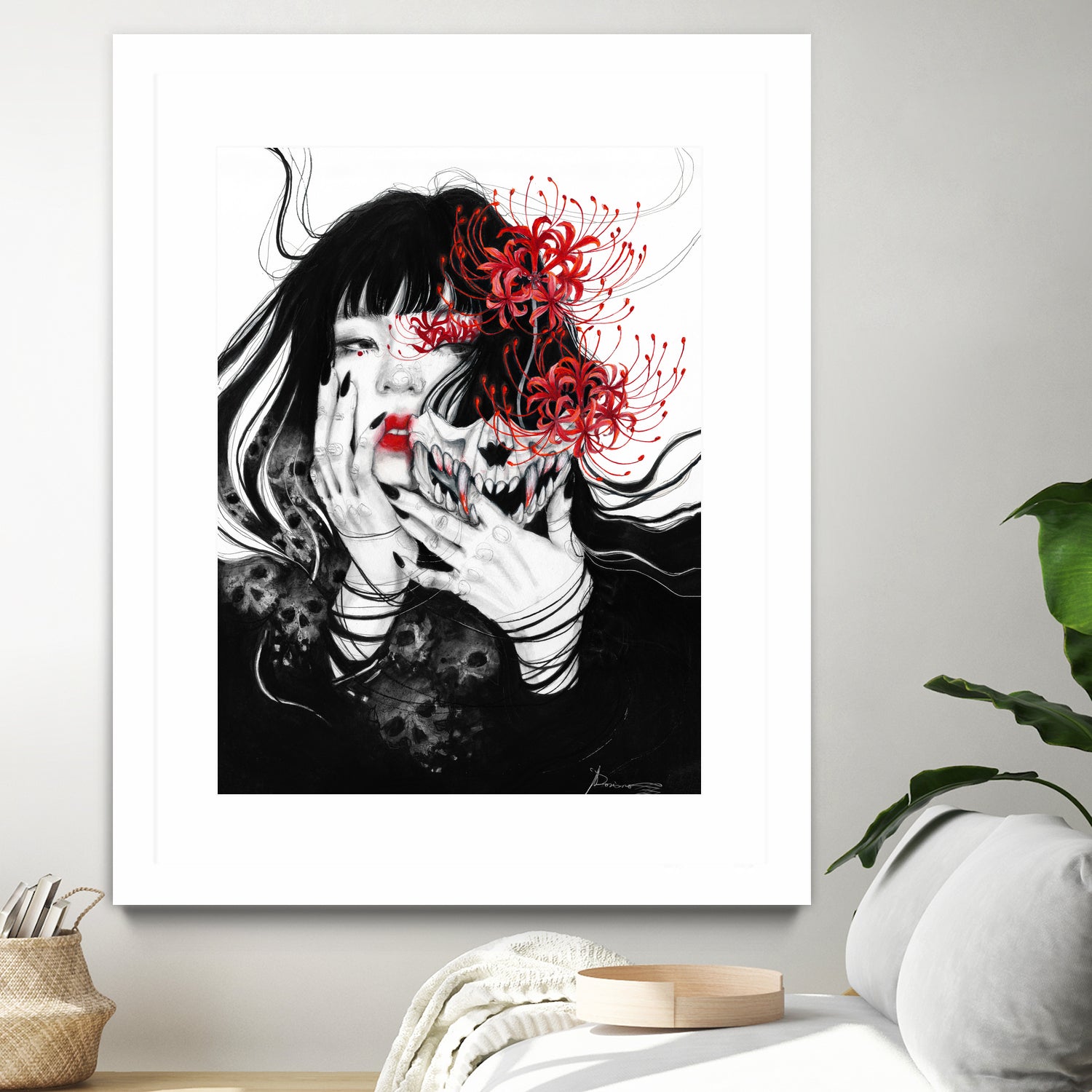 Hell Girl by Doriana Popa on GIANT ART - black mixed media