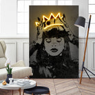 Rihanna by Octavian Mihai Mielu on GIANT ART - yellow digital drawing