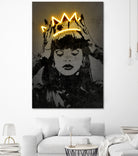 Rihanna by Octavian Mihai Mielu on GIANT ART - yellow digital drawing