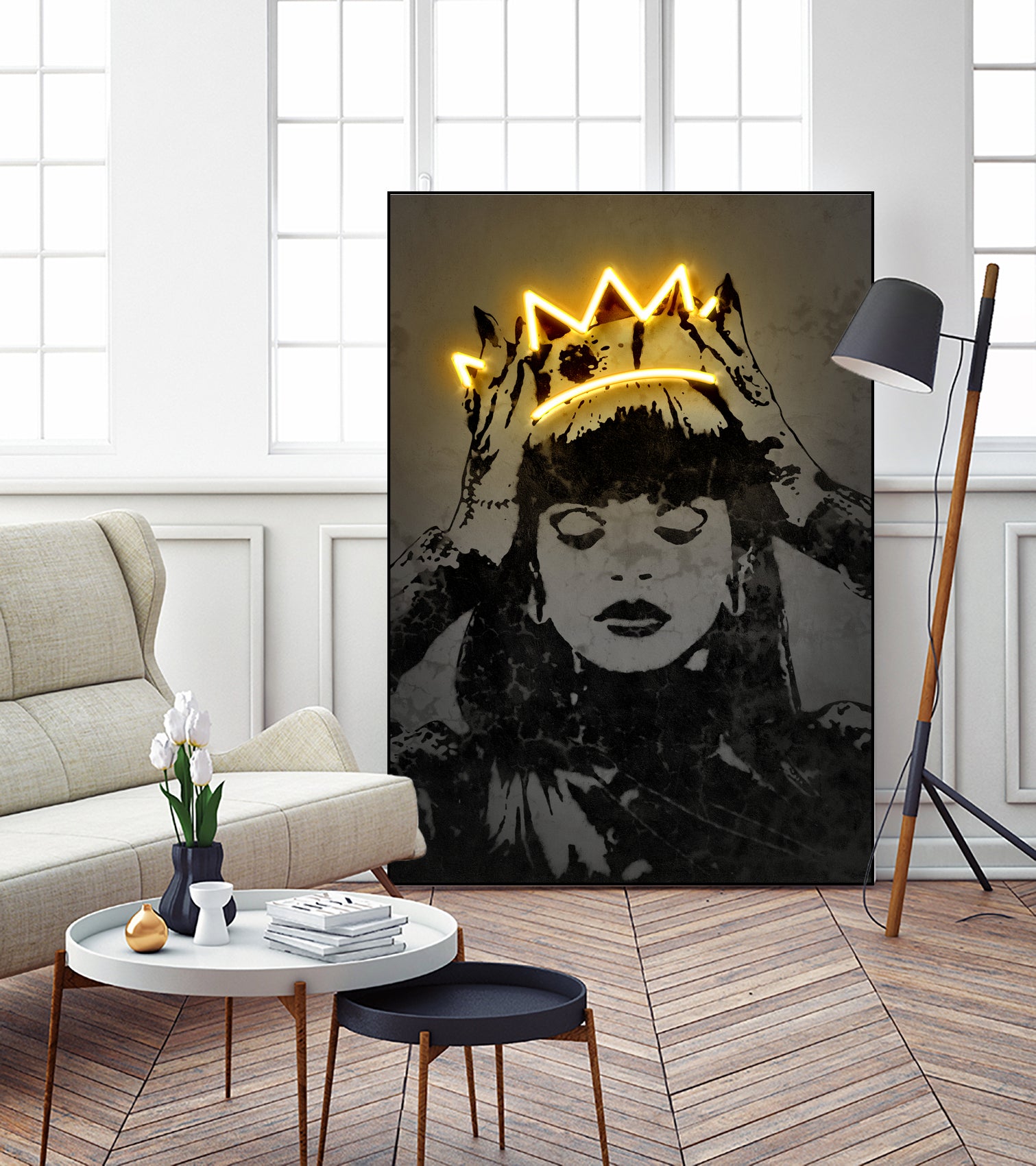 Rihanna by Octavian Mihai Mielu on GIANT ART - yellow digital drawing