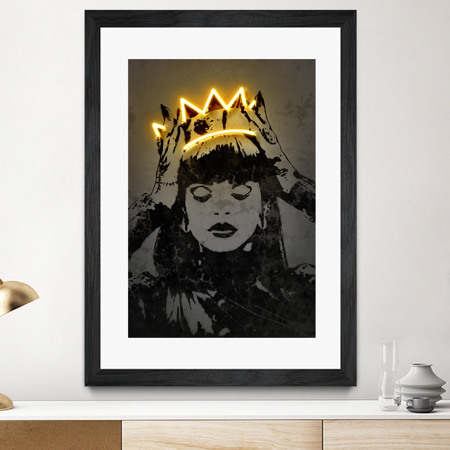 Rihanna by Octavian Mihai Mielu on GIANT ART - yellow digital drawing