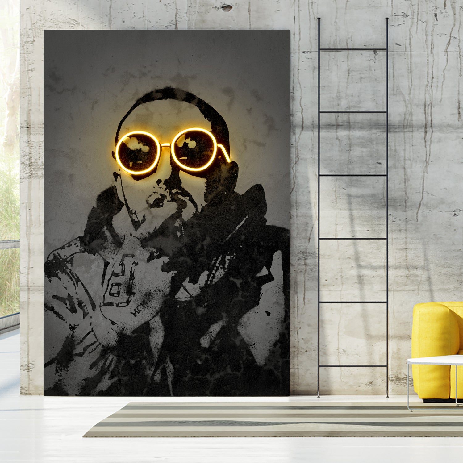 Mac Miller by Octavian Mihai Mielu on GIANT ART - yellow digital drawing