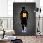 Messi by Octavian Mihai Mielu on GIANT ART - yellow digital drawing