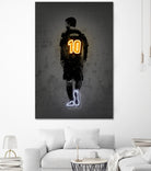 Messi by Octavian Mihai Mielu on GIANT ART - yellow digital drawing