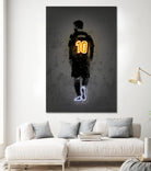 Messi by Octavian Mihai Mielu on GIANT ART - yellow digital drawing