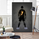 Ronaldo by Octavian Mihai Mielu on GIANT ART - yellow digital drawing