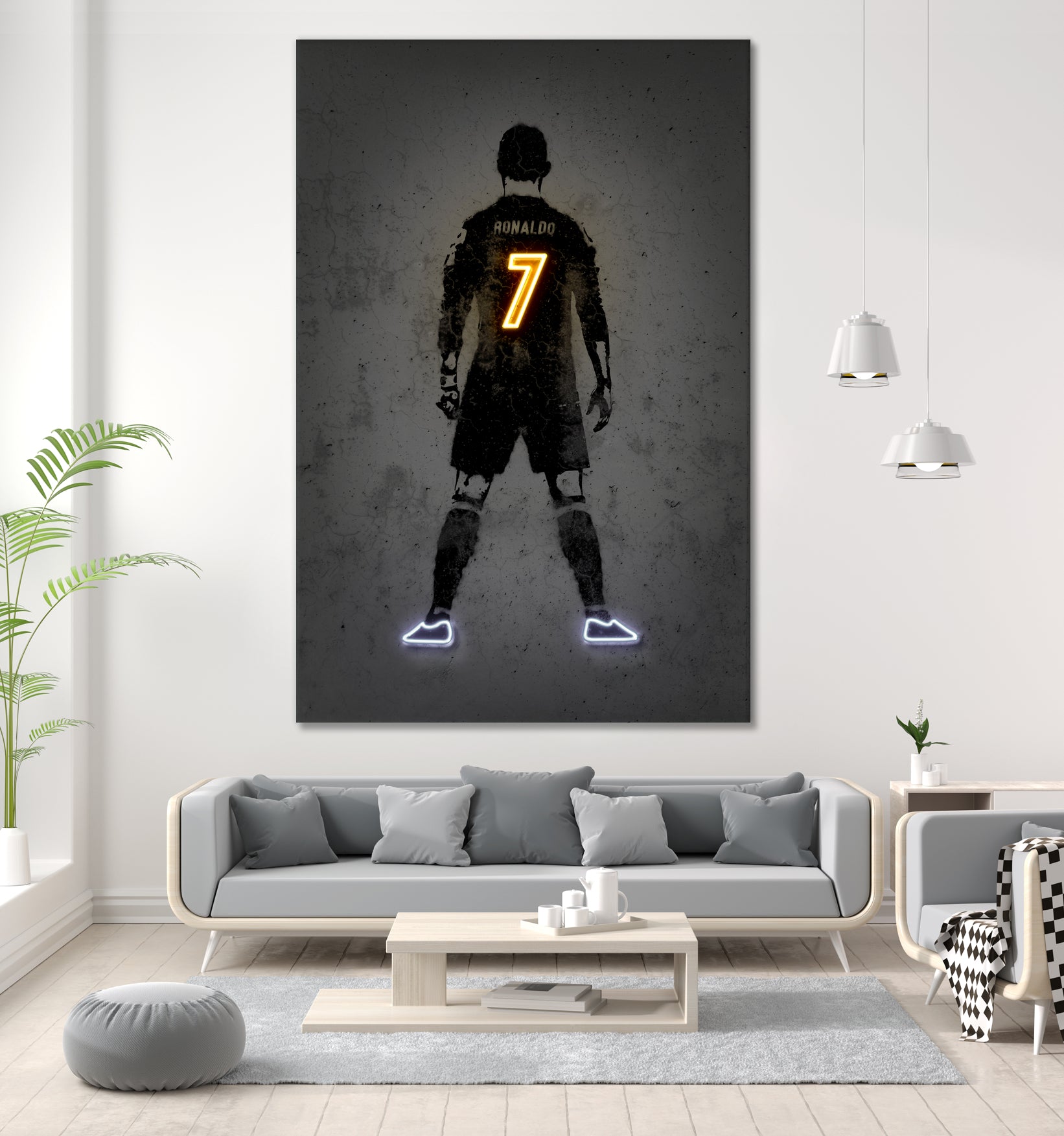 Ronaldo by Octavian Mihai Mielu on GIANT ART - yellow digital drawing