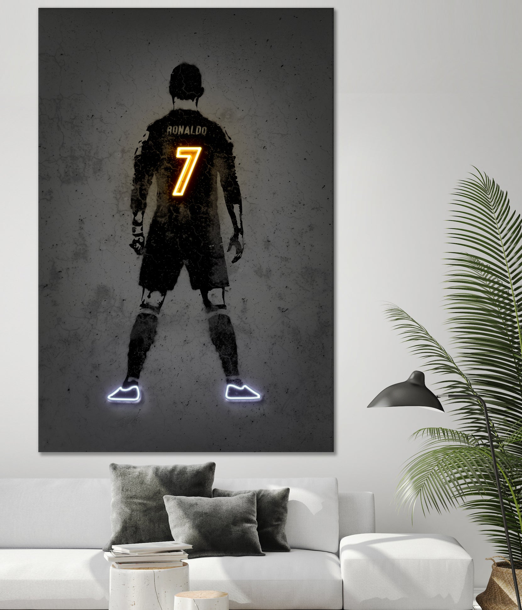 Ronaldo by Octavian Mihai Mielu on GIANT ART - yellow digital drawing