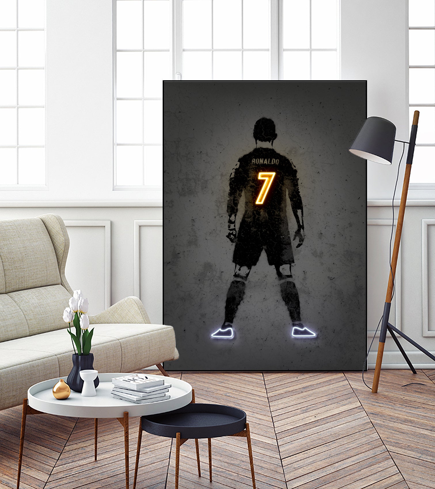 Ronaldo by Octavian Mihai Mielu on GIANT ART - yellow digital drawing