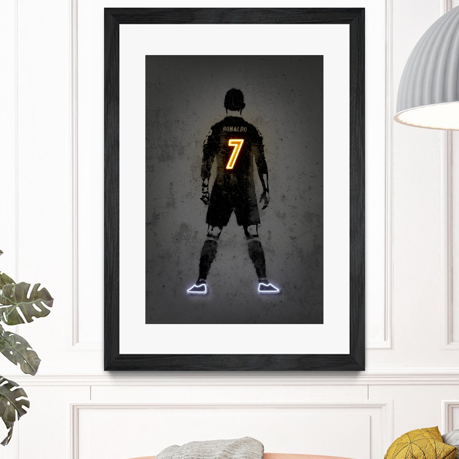 Ronaldo by Octavian Mihai Mielu on GIANT ART - yellow digital drawing