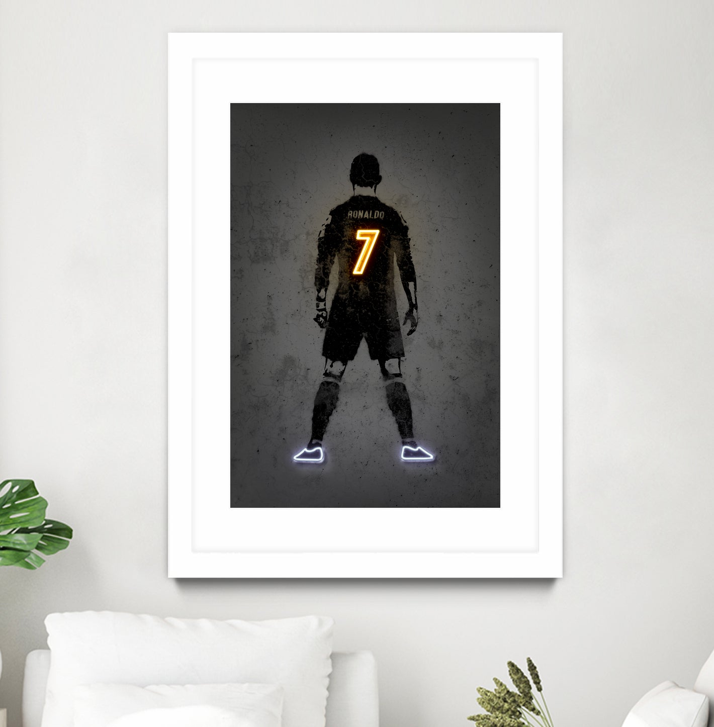 Ronaldo by Octavian Mihai Mielu on GIANT ART - yellow digital drawing