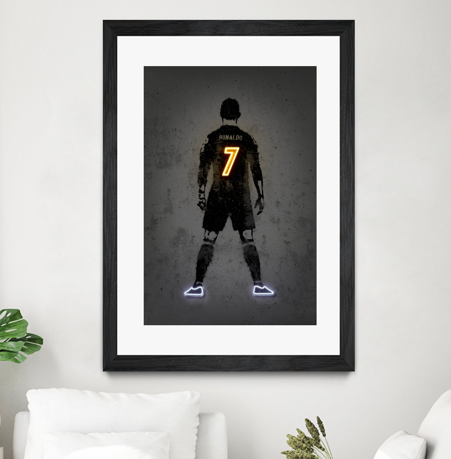 Ronaldo by Octavian Mihai Mielu on GIANT ART - yellow digital drawing