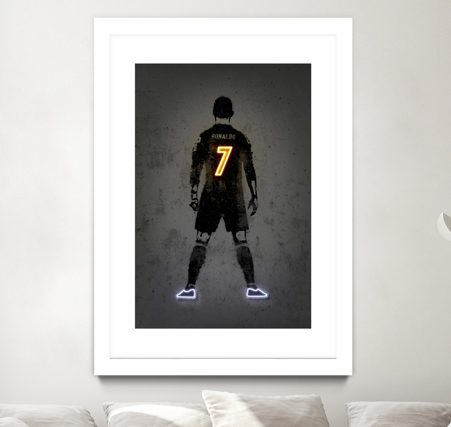 Ronaldo by Octavian Mihai Mielu on GIANT ART - yellow digital drawing