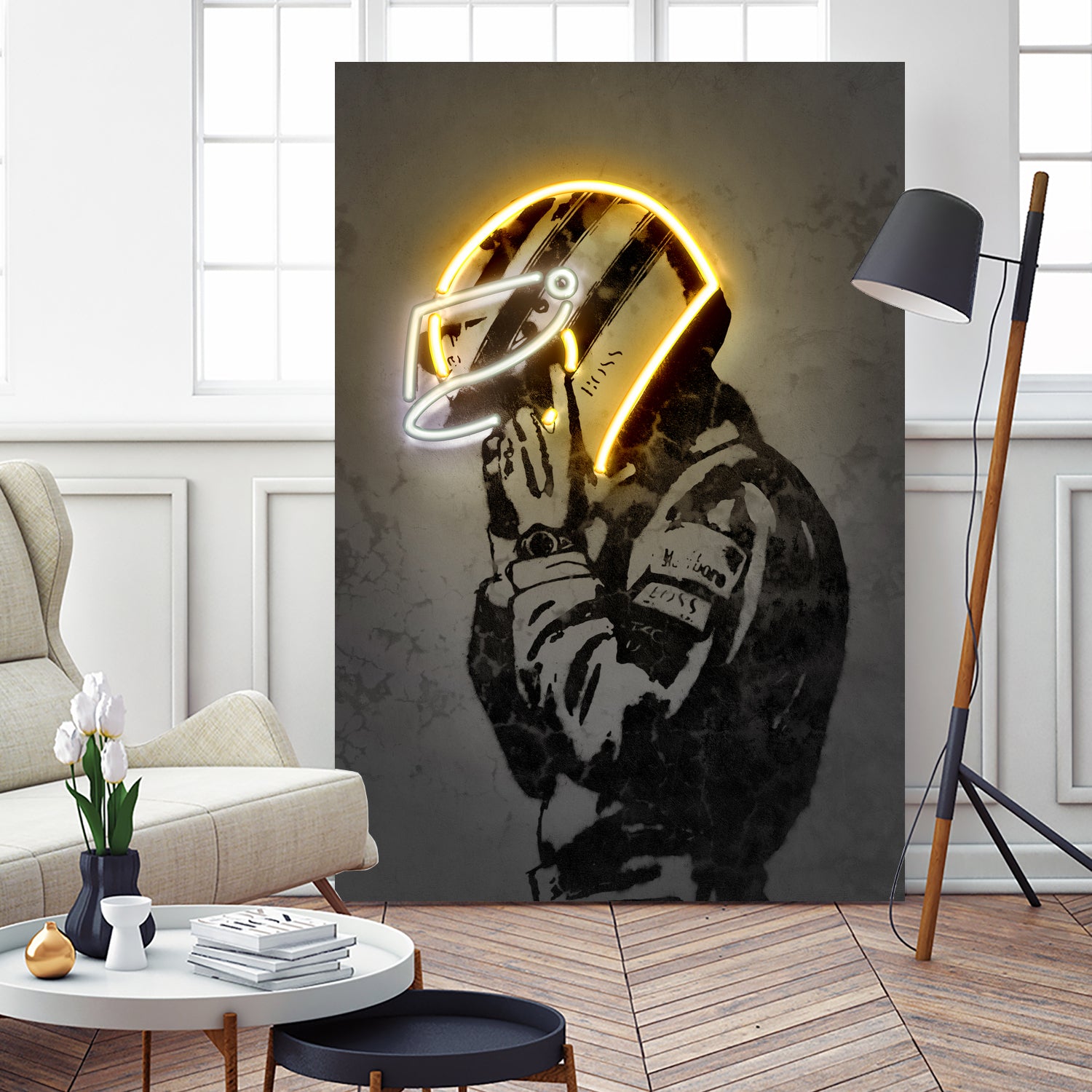 Senna by Octavian Mihai Mielu on GIANT ART - yellow digital drawing