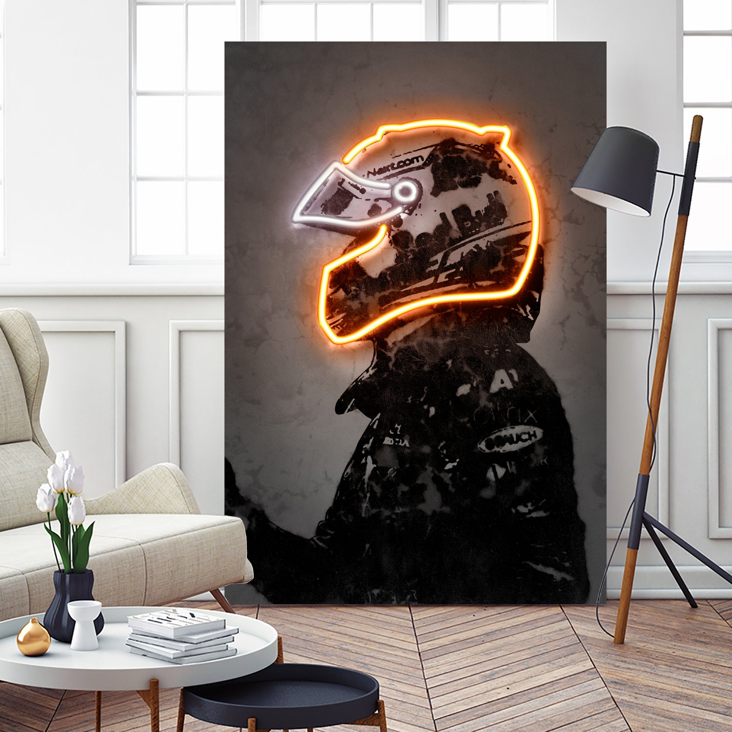 Verstappen by Octavian Mihai Mielu on GIANT ART - orange digital drawing