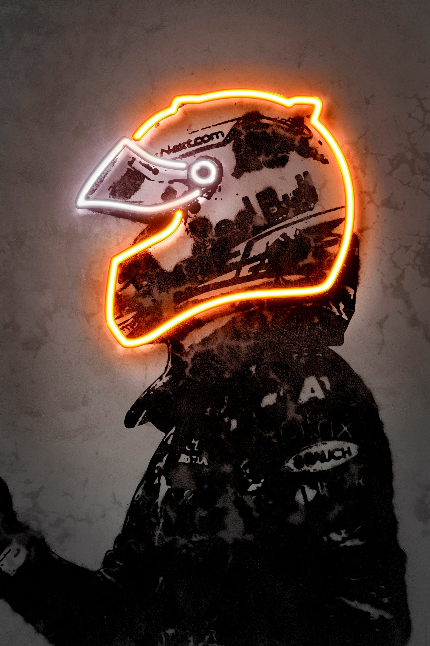 Verstappen by Octavian Mihai Mielu on GIANT ART - orange digital drawing