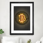 Bitcoin by Octavian Mihai Mielu on GIANT ART - yellow digital drawing