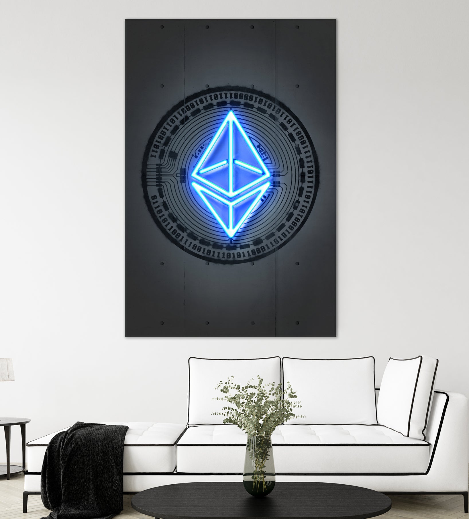 Ethereum by Octavian Mihai Mielu on GIANT ART - blue digital drawing