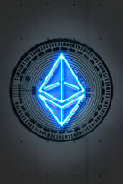 Ethereum by Octavian Mihai Mielu on GIANT ART - blue digital drawing