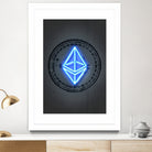 Ethereum by Octavian Mihai Mielu on GIANT ART - blue digital drawing