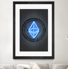 Ethereum by Octavian Mihai Mielu on GIANT ART - blue digital drawing