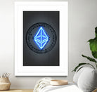 Ethereum by Octavian Mihai Mielu on GIANT ART - blue digital drawing