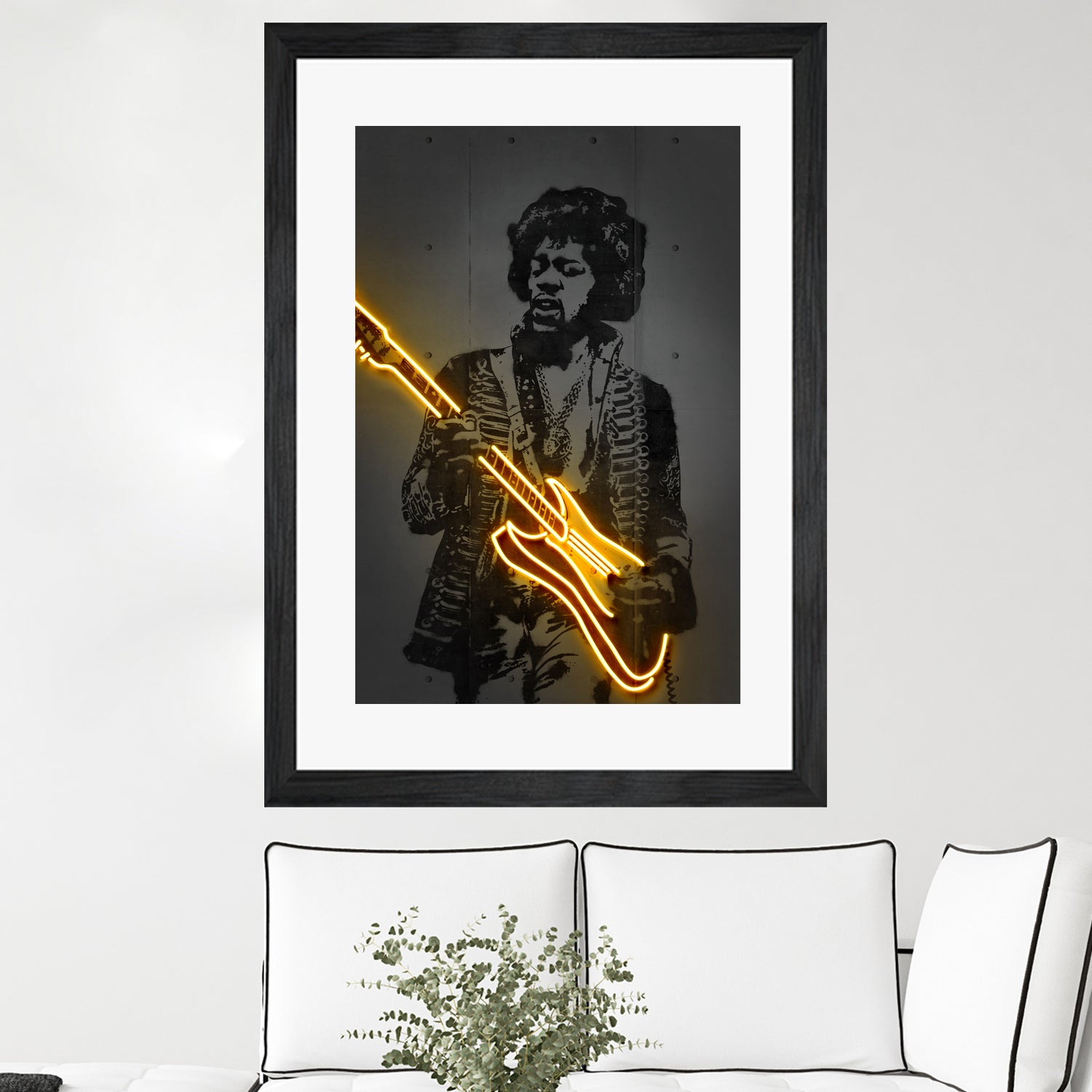 Jimi by Octavian Mihai Mielu on GIANT ART - yellow digital drawing