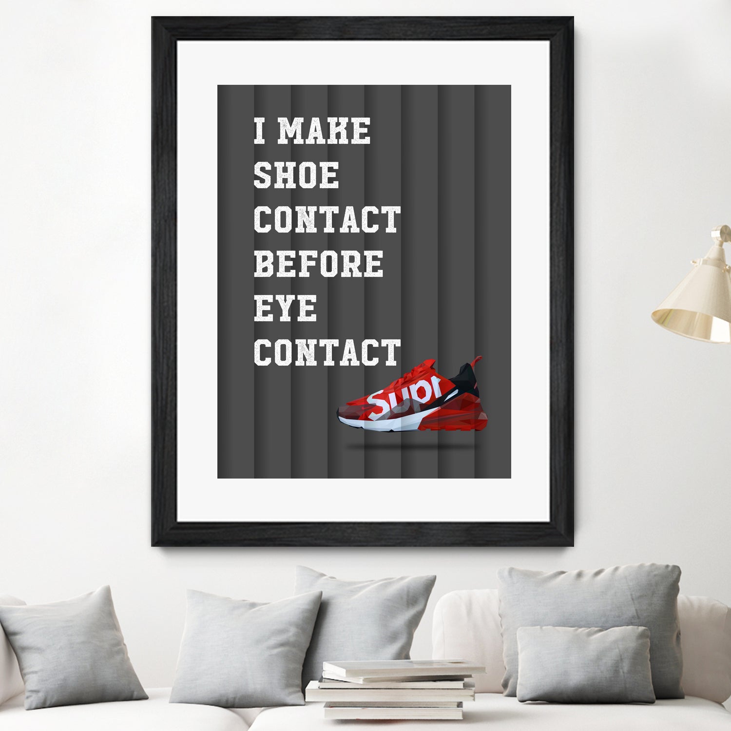 sneakers quotes by M Maisur Amin on GIANT ART - black typography