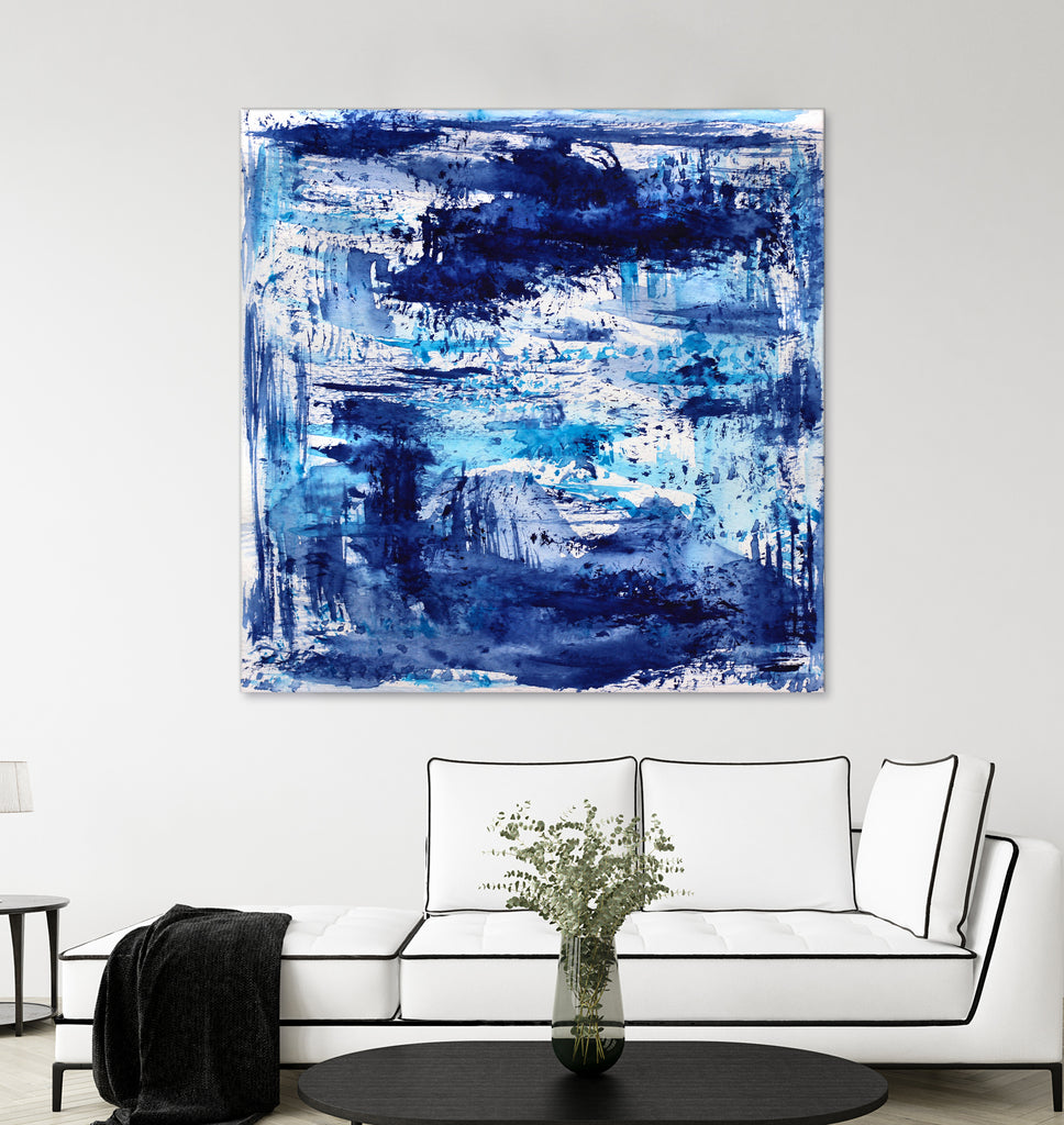 Blue passion by Katerina Izotova on GIANT ART - blue mixed media