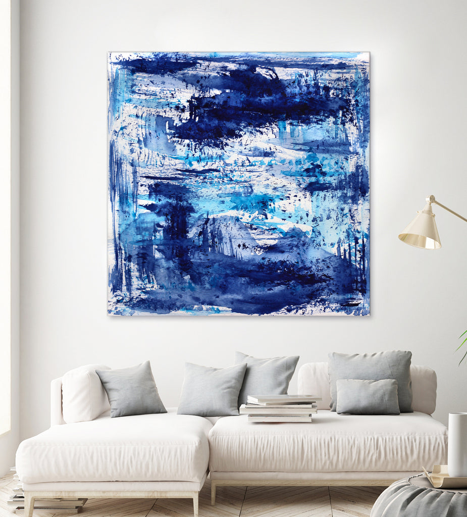 Blue passion by Katerina Izotova on GIANT ART - blue mixed media