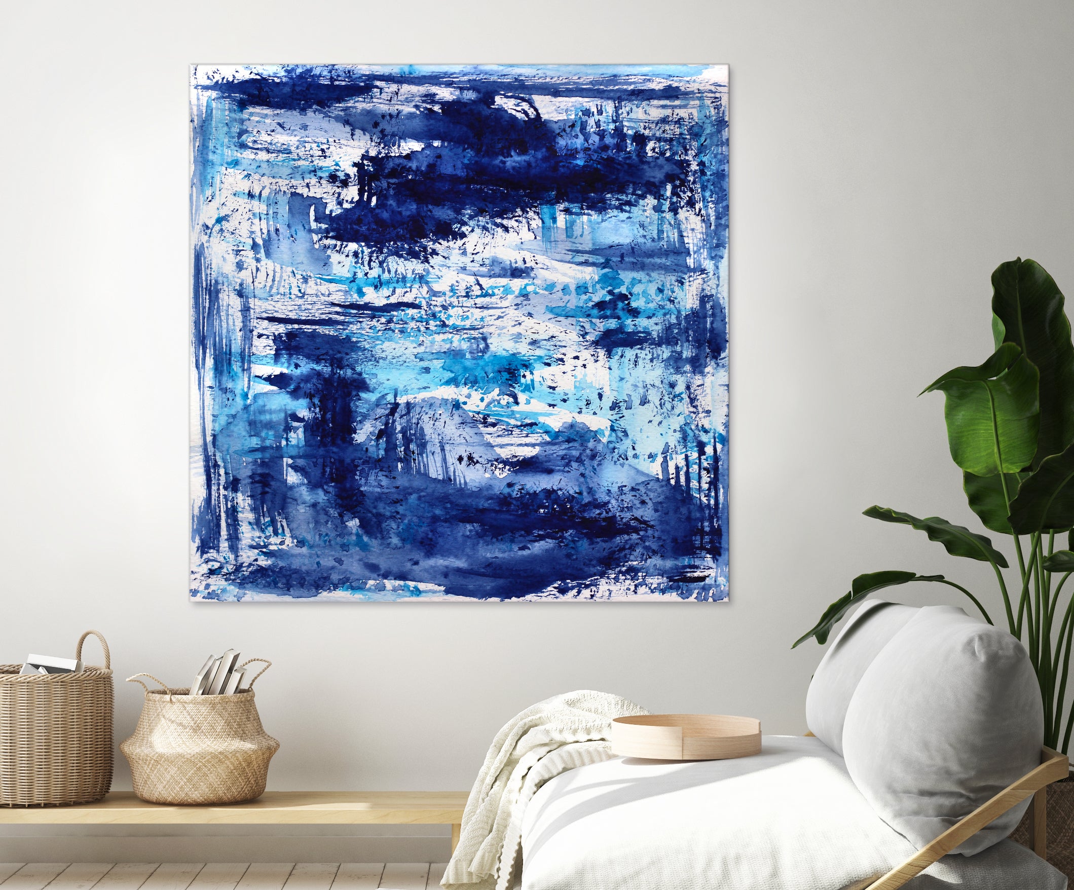 Blue passion by Katerina Izotova on GIANT ART - blue mixed media