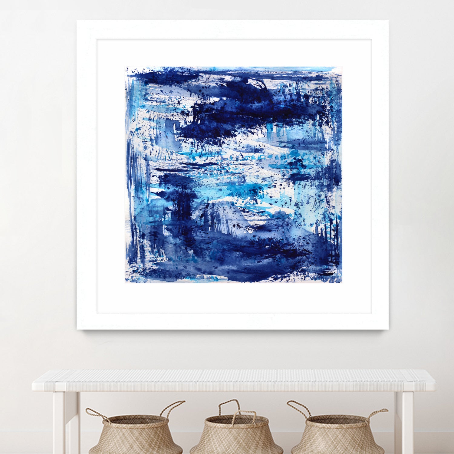 Blue passion by Katerina Izotova on GIANT ART - blue mixed media