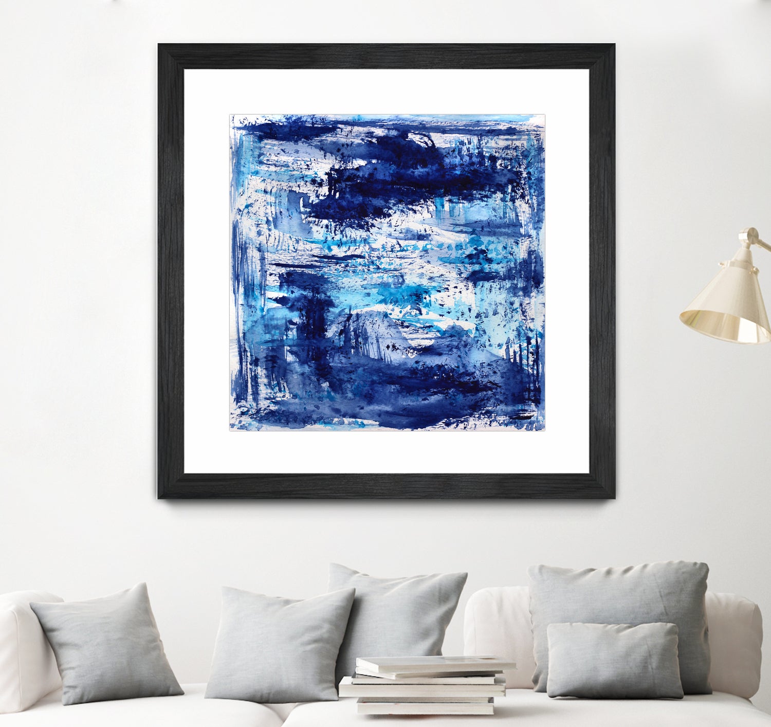 Blue passion by Katerina Izotova on GIANT ART - blue mixed media