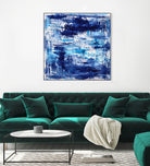 Blue passion by Katerina Izotova on GIANT ART - blue mixed media