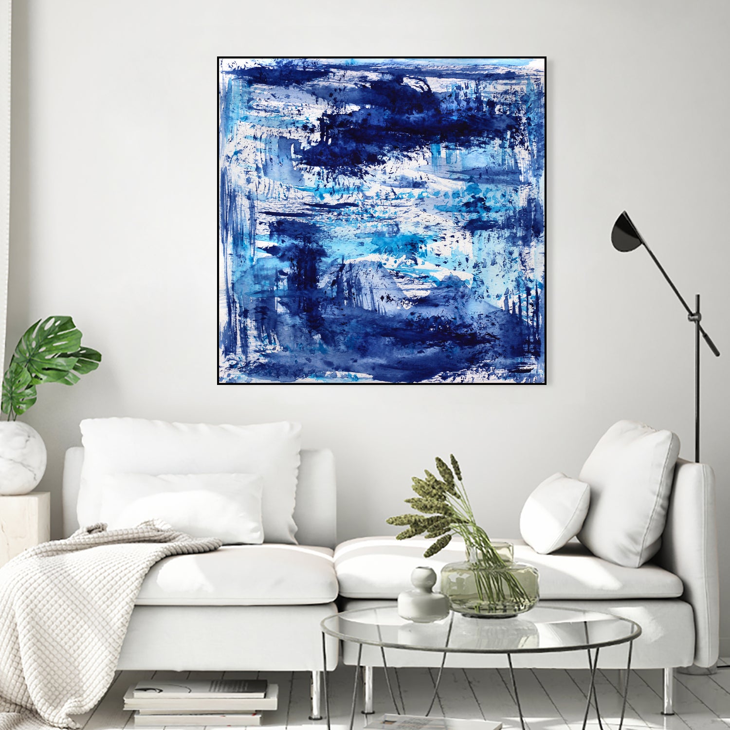 Blue passion by Katerina Izotova on GIANT ART - blue mixed media